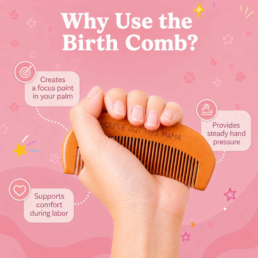 Labor Focus Duo – Birth Comb & Acupressure Massage Ball Set