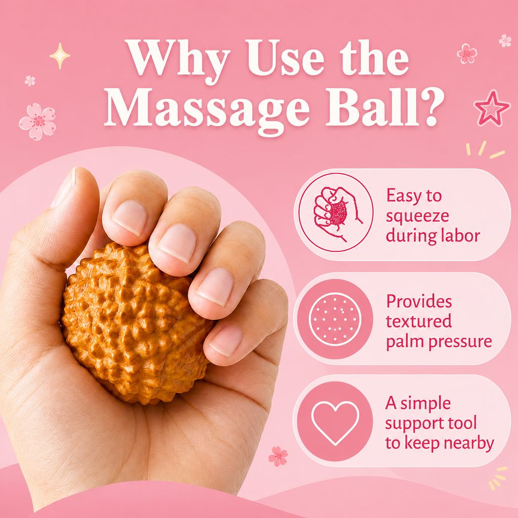 Labor Focus Duo – Birth Comb & Acupressure Massage Ball Set